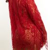 lace cage bra with matching g-string and robe - Image 4