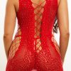 Bedazzled lace cut out with corset front - Image 2